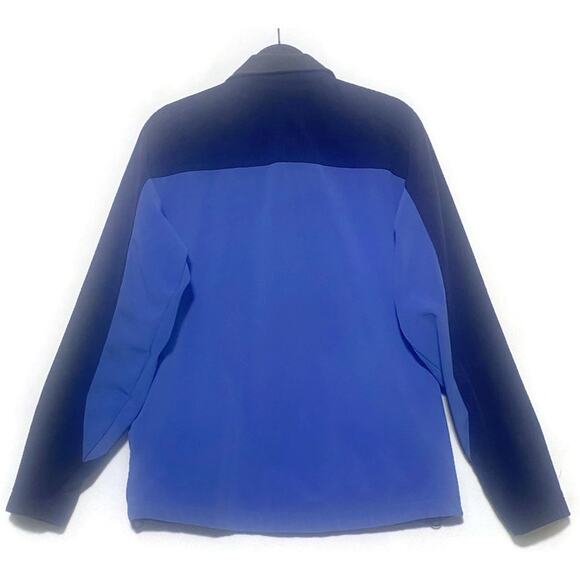 Lands End Full Zip Up Jacket Women's Medium Blue With Side Pockets - Picture 2 of 6